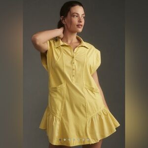 Anthropologie yellow dress